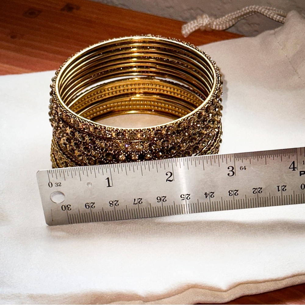 Rhinestone Bangle Bracelets - Picture 6 of 7